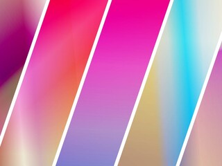 Poster - Abstract gradient stripes, vibrant, creating a dynamic texture, with white dividers, for modern graphic design.