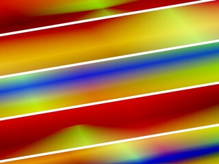 Poster - Abstract gradient stripes, vibrant, creating a dynamic texture, with white dividers, for modern graphic design.