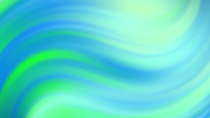 Poster - Soft, flowing waves of green and blue blend smoothly in an abstract, soothing background.