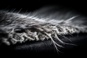 Aufkleber - Closeup view of textured fabric showcasing intricate details and fibers in natural light