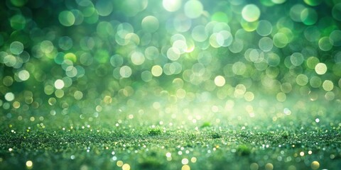 Aufkleber - Emerald Green Sparkle Background with Shimmering Lights and Glimmering Texture