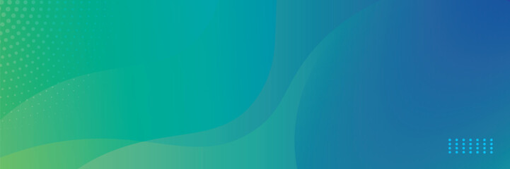 Poster - abstract green fluid banner template. modern background design. gradient color. dynamic waves. liqui