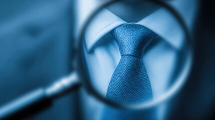 Poster - Stylish tie and magnet symbolizing insightful guidance for investors in an ai-enhanced framework for financial success