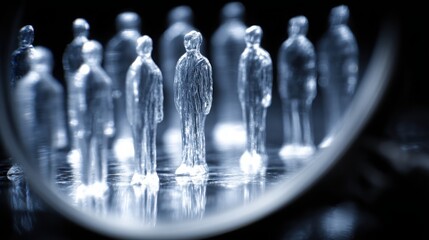 Poster - Diverse group of people standing in a circle symbolizing collaboration and insightful guidance in investor frameworks