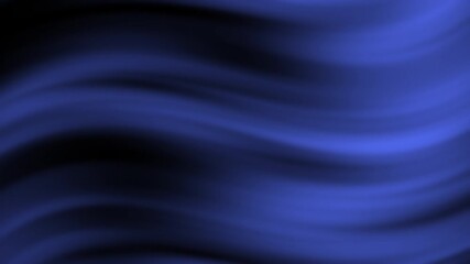 Poster - Dark blue abstract waves form a smooth, flowing background with a soft, silky texture, Abstract texture Gradient motion Background.