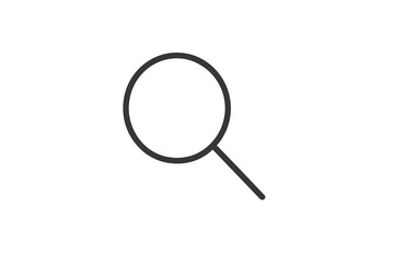Fototapete - Circle search icon representing exploration and discovery in digital platforms for user interface design