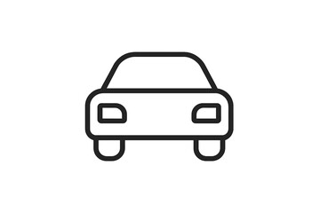 Fototapete - Minimalist vector icon of a car designed for use in digital applications and graphic designs