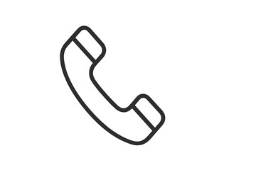 Poster - Vector icon depicting a telephone handset commonly used for communication in various settings and technologies