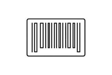 Poster - Vector icon representing a simple barcode design suitable for digital applications and graphic use