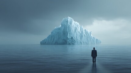 Poster - tip of the iceberg, business concept