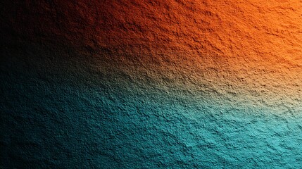 Aufkleber - Teal orange black color gradient background grainy texture effect poster banner landing page backdrop design