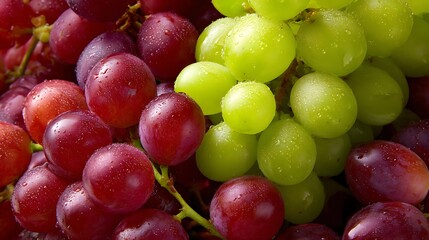 Poster - Red and green grapes