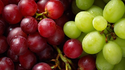 Poster - Red and green grapes