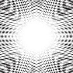 Aufkleber - Comics background. Shading sunrays. Abstract lines backdrop. Design frames for title book. Texture explosive polka. Beam action. Pattern motion flash. Rectangle fast boom zoom. Vector illustration.