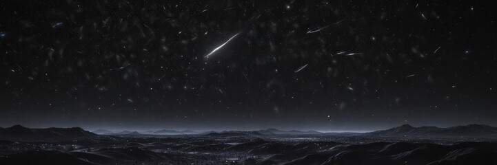 Wall Mural - millions of stars glitter across a deep, inky black expanse , starry night, stellar