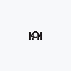 Poster - Letters AM or MA logo in vector for construction, home, real estate, building, property. Minimal awesome trendy professional logo design template on white background.