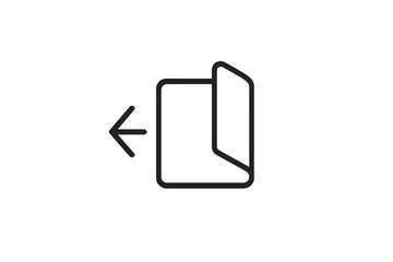 Fototapete - Vector icon representing a page flip action to indicate navigation or interaction options in a user interface