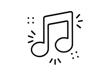Poster - Music note vector icon design suitable for digital applications and creative projects