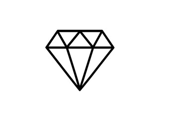 Poster - Geometric vector icon of a diamond showcasing elegance and simplicity in design for various applications and purposes
