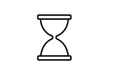 Poster - Vector icon of an hourglass representing time management and countdown