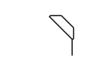 Poster - Modern vector icon representing a minimalistic street lamp design for urban landscape projects in a clean style
