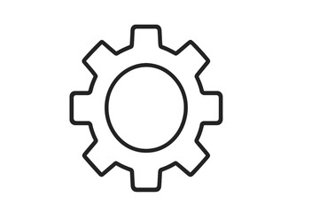 Fototapete - Gear icon representing machinery settings for technology, engineering, and industrial design