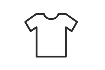 Poster - Simple vector icon of a t-shirt representing casual clothing and fashion design
