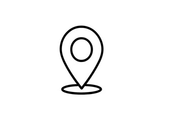 Fototapete - Location marker vector icon representing a specific point on a map for navigation or identification purposes