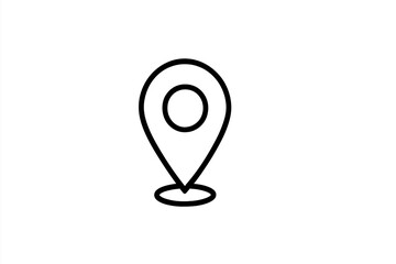 Fototapete - Location marker icon design symbolizing navigation and mapping concepts for digital applications