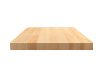 Wall Mural - clean maple wood cutting board on a transparent background vector, perfect for food photography mock
