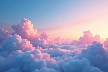 Wall Mural - subtle gradient sky, cloudscape seamless loop, seamless pattern, aviation, sky background