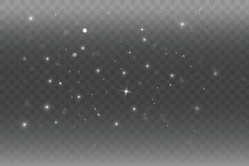 Poster - Christmas dust glowing bokeh confetti light and glitter texture overlay for your design. Festive sparkling gold dust png. Holiday powder dust for cards, invitations, banners. 