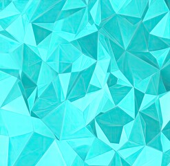 Poster - A vibrant. abstract background featuring a dynamic arrangement of turquoise geometric shapes. creating a modern and visually engaging texture suitable for digital designs