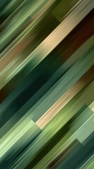 Fototapete - Diagonal green and brown stripes generating dynamic energy, representing movement and contemporary graphic design with sleek visual momentum