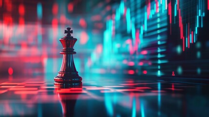 Poster - Strategic business insights digital trading floor conceptual image technology environment close-up viewpoint