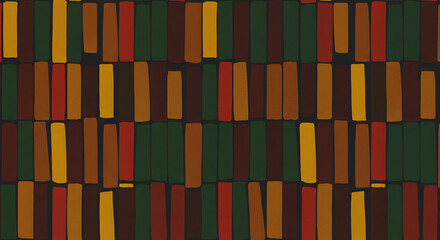 Poster - Abstract WarmToned Rectangular Pattern Design