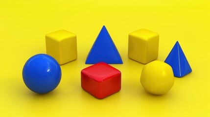 Poster - Abstract 3d rendering of geometric shapes. Modern background design for poster, cover, branding, banner, placard.new