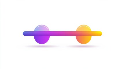 Poster - Balance, level color gradient vector icon illustration , no logos, no brands