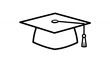 © JOHANEKO - Graduation cap outline illustration