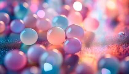 Wall Mural - abstract summer cotton candy poplights y2k background
