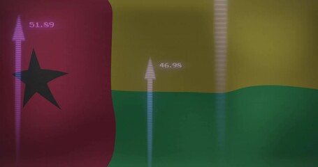 Poster - Two translucent white arrows displaying 50