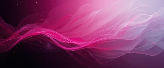 Fototapete - Abstract Magenta and Black Gradient Dynamic Waves of Color and Light