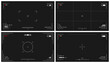 © Yevhenii - Camera viewfinder overlay collection. Video camera viewfinder on a black background. Video camera viewfinder display frame with indicators for recording video and photos. Vector