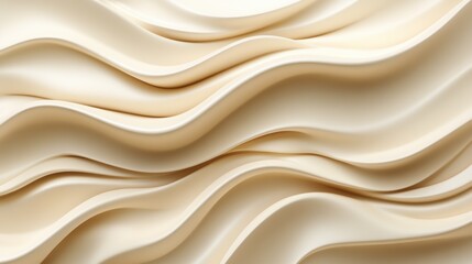 Poster - Beige undulating waves background, soft light, abstract design, website banner