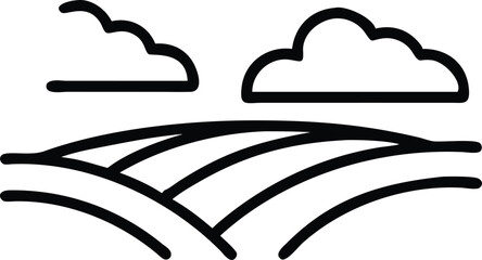 Cloud computing concept illustrated with a vector cloud icon against an abstract blue sky design, symbolizing internet technology