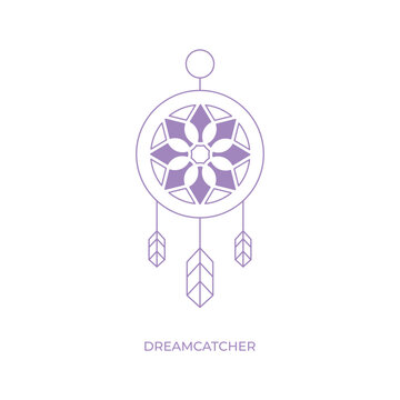 Dreamcatcher Icon Vector Design.