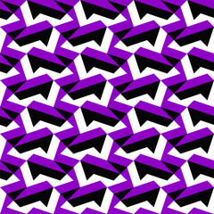 Aufkleber - Random seamless three color pattern background design
