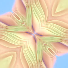 Leinwandbilder - Bright colorful wave pattern. Abstract digital illustration emphasizes the effect of movement and vibration, which enhances the feeling of brightness and energy. 3d rendering
