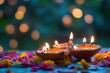 © Hasnain Arts - Celebrating Diwali, a festival of light, knowledge, and the good in life, with festive decorations and vibrant colors enhancing the joyous occasion.