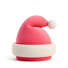 Poster - Festive, 3d rendered christmas hat illustration.
